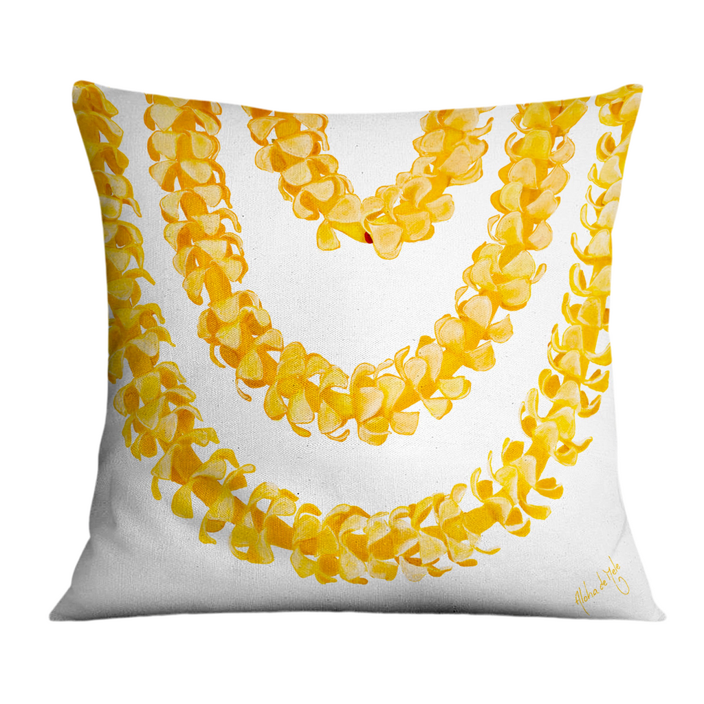 Lei Ers (Puakenikeni) Pillow Cover - Aloha de Mele