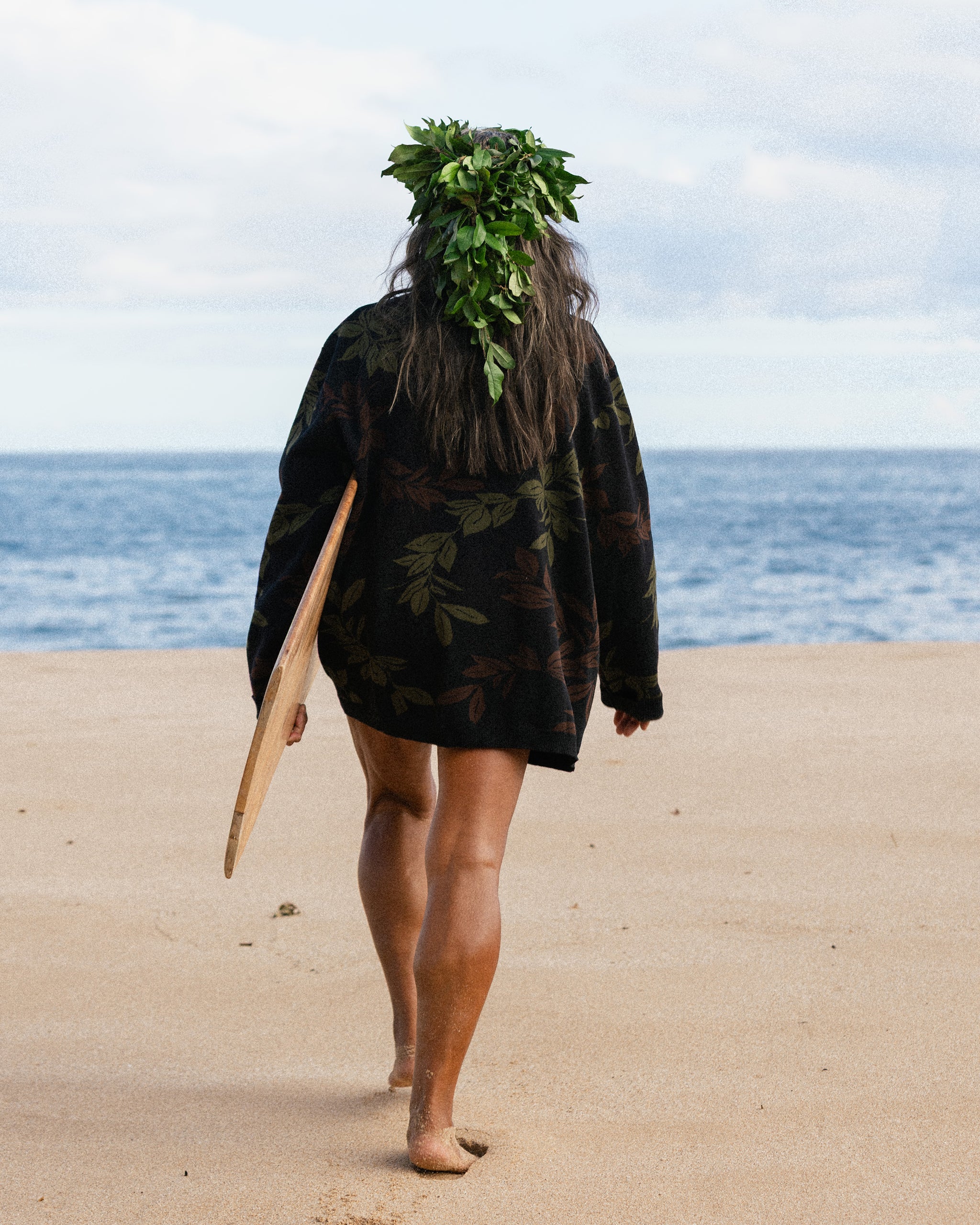 Koki'o 'Ula'ula Oversized Knit Cardigan Sweater | Aloha de Mele
