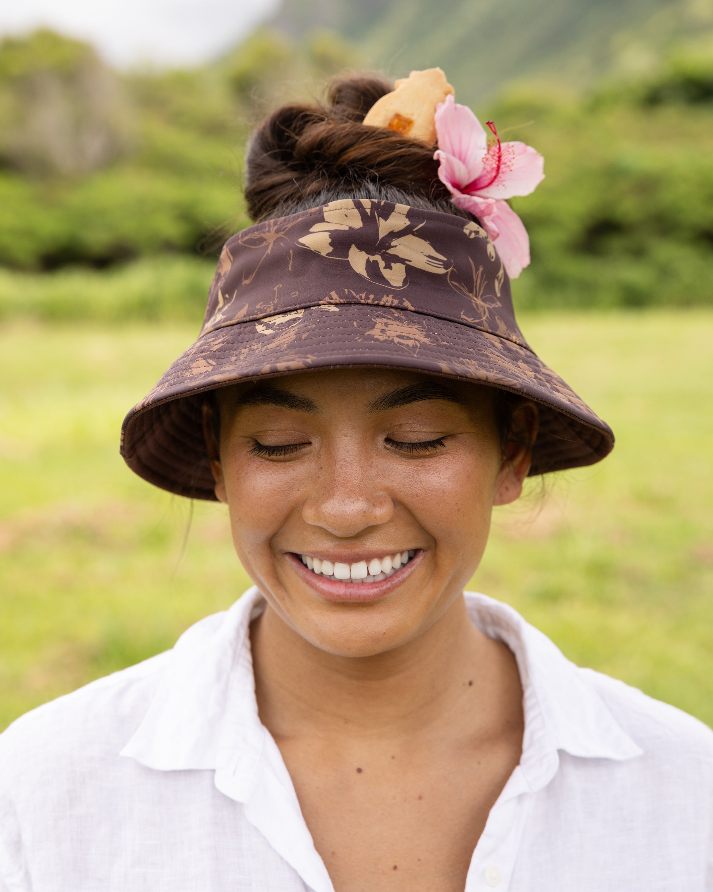 Honolulu Cookie x ALOHA DE MELEヴィンテージパレオ Vintage Reversible Bucket Hat | Aloha de Mele