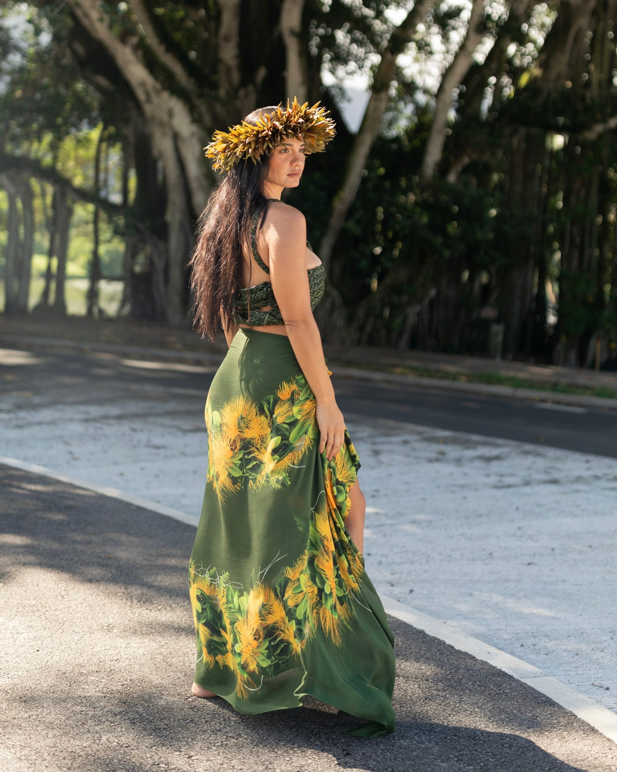 AloaloAloha　ハワイアン　ティアードパンツ（55） Pareo - Lei Lehua Mamo