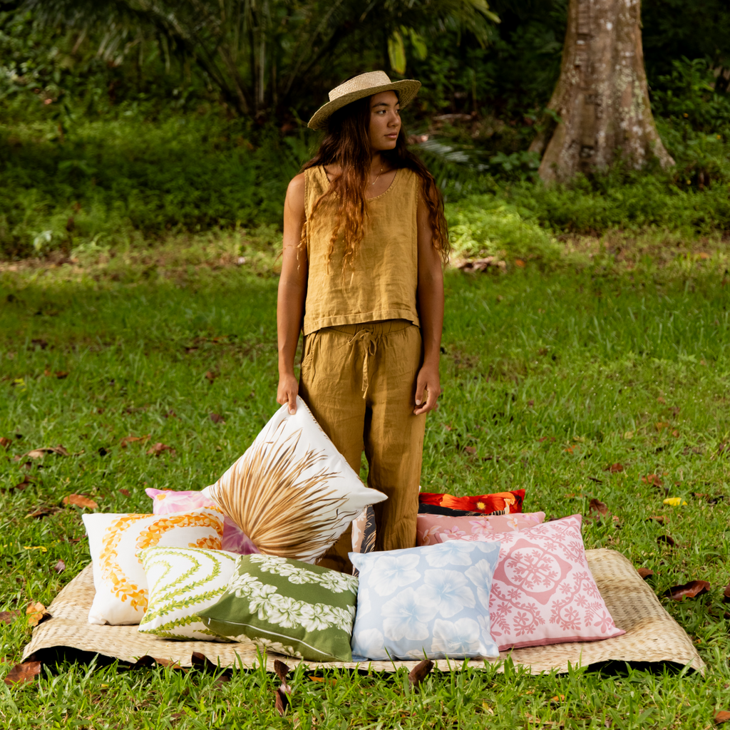 Loulu Palm Pillow Cover - Aloha de Mele