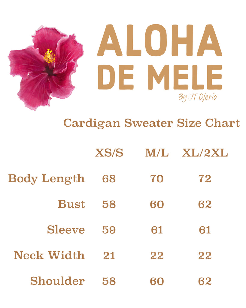 Naupaka Kahakai Knit Cardigan Sweater - Aloha de Mele