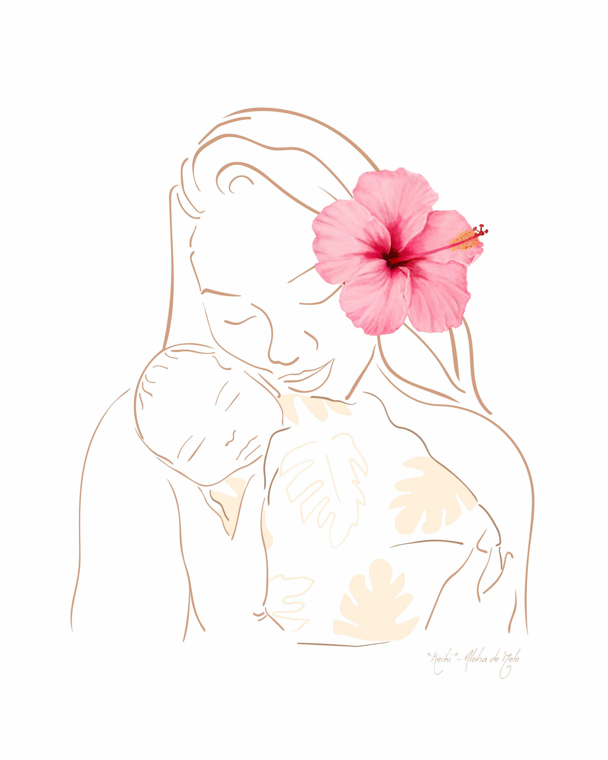 第一ネット Keiki | Mele de Aloha 絵画